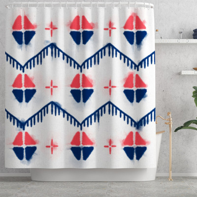 Prostirka za kupaonicu i set vodootpornih zavjesa za tuširanje Kupaonski tepih s ispisom cvijeća Microsoft WC prostirka Set protivkliznih podnih tepiha