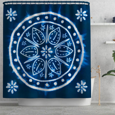 Prostirka za kupaonicu i set vodootpornih zavjesa za tuširanje Kupaonski tepih s ispisom cvijeća Microsoft WC prostirka Set protivkliznih podnih tepiha