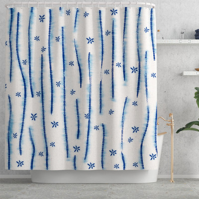 Prostirka za kupaonicu i set vodootpornih zavjesa za tuširanje Kupaonski tepih s ispisom cvijeća Microsoft WC prostirka Set protivkliznih podnih tepiha