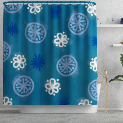 Prostirka za kupaonicu i set vodootpornih zavjesa za tuširanje Kupaonski tepih s ispisom cvijeća Microsoft WC prostirka Set protivkliznih podnih tepiha