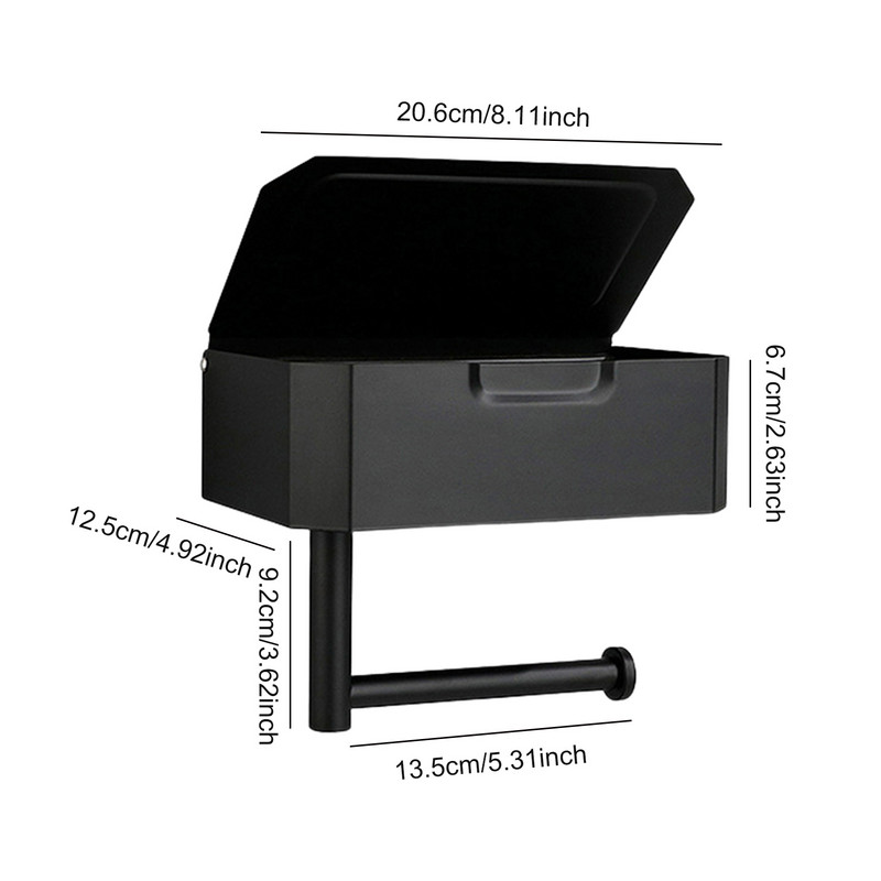 Θήκη για χαρτί υγείας με μαντηλάκια Δοχείο από ανοξείδωτο ατσάλι Υγρό μαντηλάκι Δοχείο βάσης τοίχου Tissue Box Χάρτινη θήκη για