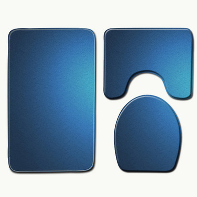 Zeegle Kupaonski set tepiha Set protiv klizanja Tepih Ljubičaste prostirke Pedestal Tepih Navlaka za WC sjedalo Tepih Periva podna prostirka za kadu