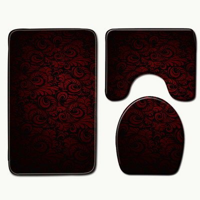 Zeegle Kupaonski set tepiha Set protiv klizanja Tepih Ljubičaste prostirke Pedestal Tepih Navlaka za WC sjedalo Tepih Periva podna prostirka za kadu