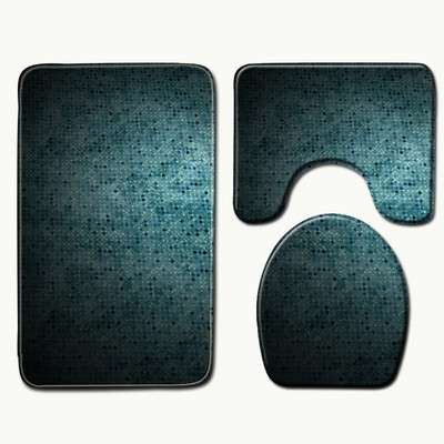 Zeegle Kupaonski set tepiha Set protiv klizanja Tepih Ljubičaste prostirke Pedestal Tepih Navlaka za WC sjedalo Tepih Periva podna prostirka za kadu