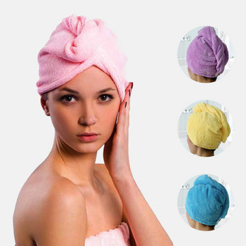 Голяма вълшебна бързосъхнеща шапка за коса Дамски продукти за баня Супер абсорбираща микрофибърна мека плюшена кърпа Шапка за душ Инструменти за баня