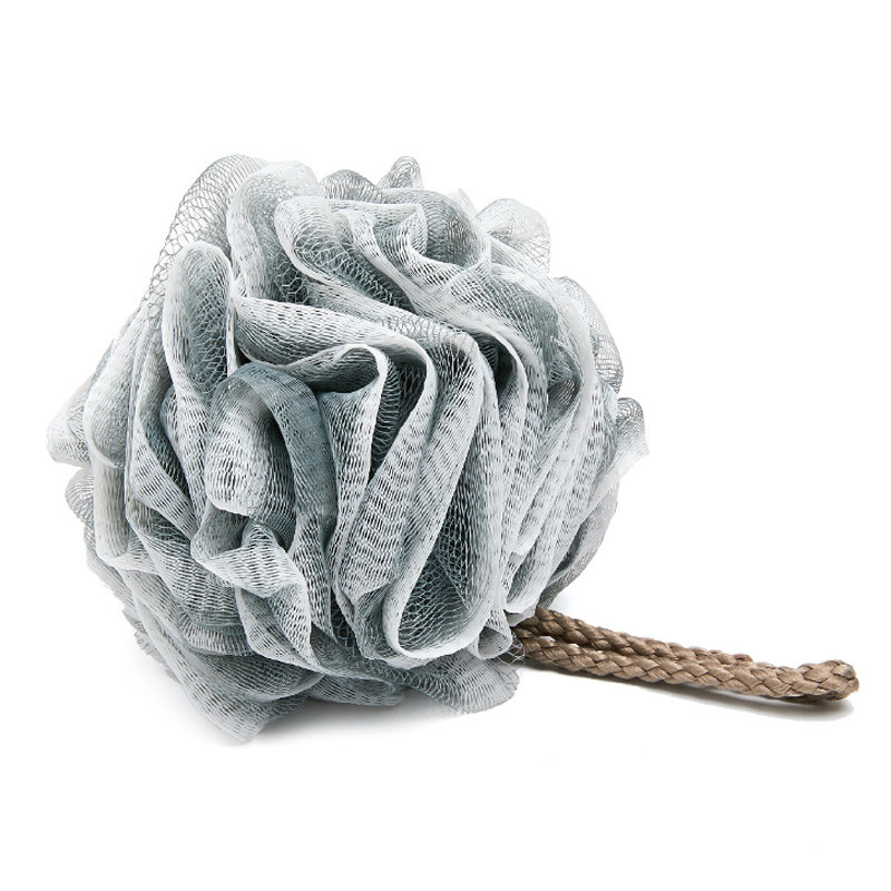 1Gb Ķermeņa pīlinga rīki Vannas bumba PE dušas bumbiņas Mīkstas vannas dvieļu skruberis Ķermeņa tīrīšanas tīkls Vannas istabas piederumi