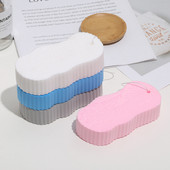 Izturīgi divpusējie vannas sūkļi pīlings ķermeņa skruberis atmirušās ādas noņemšanai mīkstas masāžas dušas vannas tīrīšanas rīki