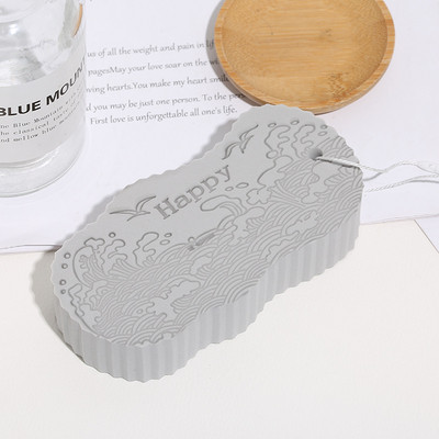 Izturīgi divpusējie vannas sūkļi pīlings ķermeņa skruberis atmirušās ādas noņemšanai mīkstas masāžas dušas vannas tīrīšanas rīki