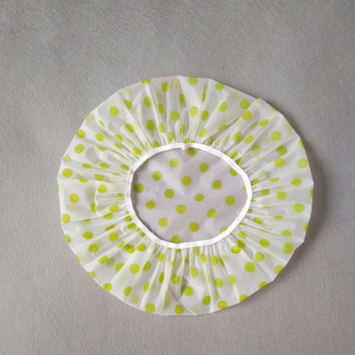 Vannas istabas dušas ūdensnecaurlaidīgs vāciņš Bieza elastīga vannas cepure Vannas cepure sievietēm Frizētava Vannas istabas piederumi Sieviešu dušas cepures