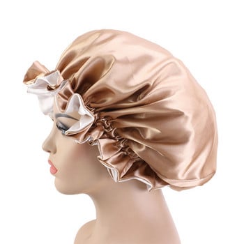 Καπό σατινέ Cheveux Nuit Νέο γυναικείο καπό με μεταξένιο καπό Νυχτερινό καπέλο κάλυμμα κεφαλής Καπέλο καπό για σγουρά ανοιξιάτικα μαλλιά