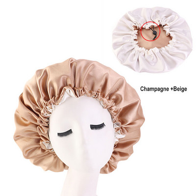Bonnet Satin Cheveux Nuit New Women Bonnet En Silky Bonnet Sleep Night Cap Pokrivalo za glavu Šešir šešir za za kovrčavu proljetnu kosu