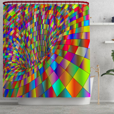 3D-printimine Vannitoa vaipvaip Vannimatt ja dušikardina komplekt Imav U-kujuline WC-vaip Libisemisvastane jalamatt WC-matt