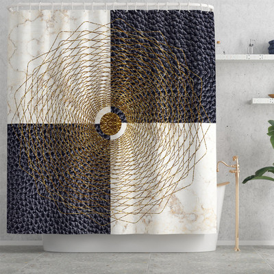 3D-printimine Vannitoa vaipvaip Vannimatt ja dušikardina komplekt Imav U-kujuline WC-vaip Libisemisvastane jalamatt WC-matt