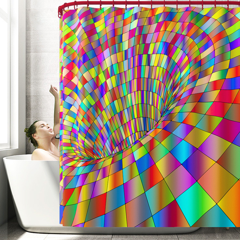 3D drukāšana Vannas istabas paklāja paklājs vannas paklājiņš un dušas aizkaru komplekts, absorbējošs U-veida tualetes paklājs, neslīdošs pēdu paklājiņa komplekts tualetes paklājiņš