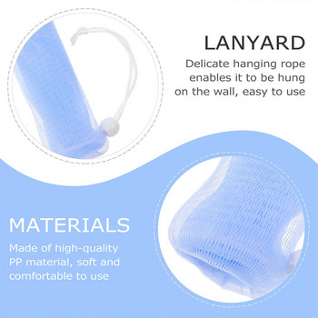 Soappouch Mesh Saver Net Foaming Bubble Exfoliating Душ HolderFam Drawstring Cleansing Makingnets Scrubbing Maker Bar