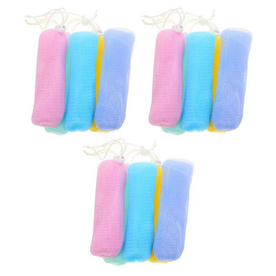 Soappouch Mesh Saver Net putojošs burbuļu pīlings dušas turētājs putu aukliņas tīrīšanas veidošanas tīkls skruberis