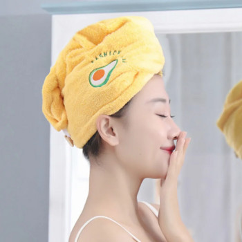 Γυναικεία καπέλα ντους για κορίτσια Magic Microfiber Πετσέτα Καπέλα μπάνιου για Γυναικεία Καπέλα για στεγνά μαλλιά Απαλό στέγνωμα γρήγορου στεγνώματος για Lady Turban Head