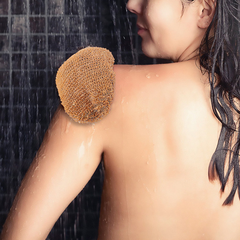 1 kom Ramie Jute Rukavica za kupanje Rukavice za piling tijela Rukavice za tuširanje Sauna Rukavice za ribanje