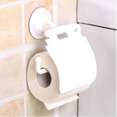 Puntsivabad seinale kinnitatavad paberihoidikud Plastikust iminapa hoidik WC-paberirulli hoidik kaanega Vannitoa tarvikud