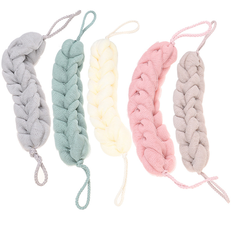 1gab. Vannas dušas ķermeņa pīlings, izstiepjams vannas sūklis, skrubis tīkls Net Ball masāžas lodīšu muguras skruberis, mīksts uz ādas