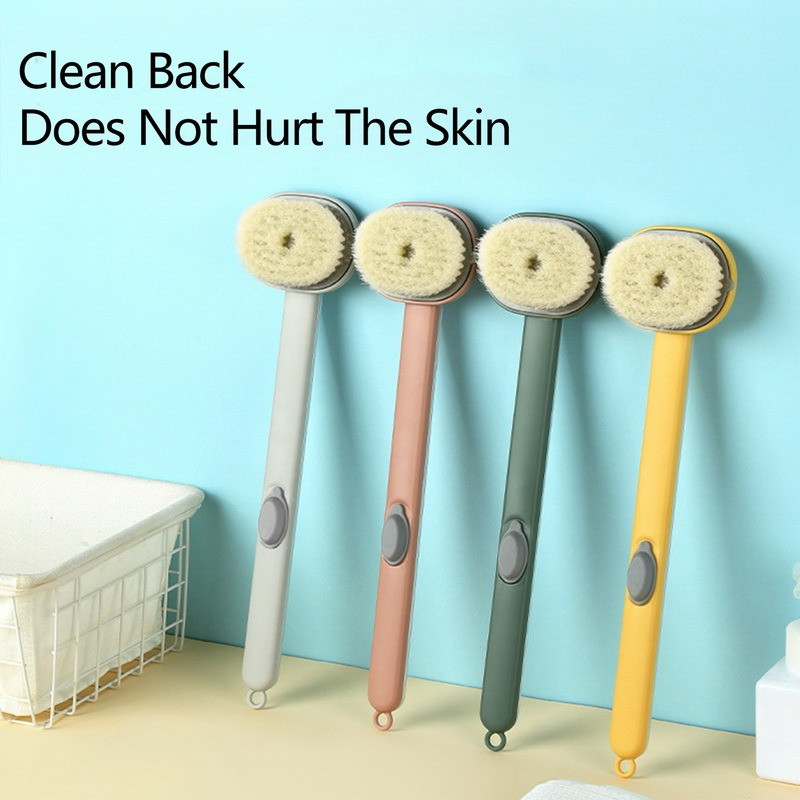 Ar garu rokturi Šķidrā vannas birste Vannas istaba Aizmugure Ķermeņa birstes Mīksts Matu Vannas Sukas komplekts Tīrīšanas birste Labs produkts Vannas suka