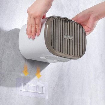 Монтирана на стена Кутия за съхранение на кърпички за баня Без пробиви Кутия за държач за тоалетна хартия Универсална водоустойчива хартиена ролка Органайзер Рафтове