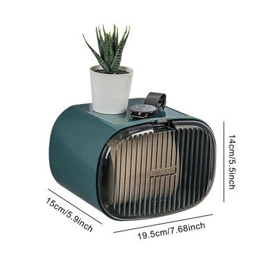 Pie sienas stiprināma vannas istabas audu glabāšanas kaste Bez perforatora tualetes papīra turētāja kaste Universāli ūdensizturīgi rullīšu papīra organizatora plaukti