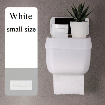Tualetes papīra dvieļu kaste bez cauruma, ūdensnecaurlaidīga glabāšana Dzīvojamā istaba Virtuve Roll papīra kaste Tualetes papīra kastīte plaukts tualetes piederumi