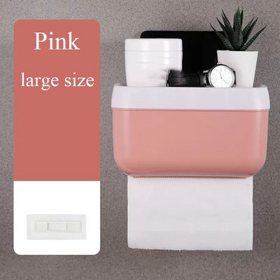Tualetes papīra dvieļu kaste bez cauruma, ūdensnecaurlaidīga glabāšana Dzīvojamā istaba Virtuve Roll papīra kaste Tualetes papīra kastīte plaukts tualetes piederumi