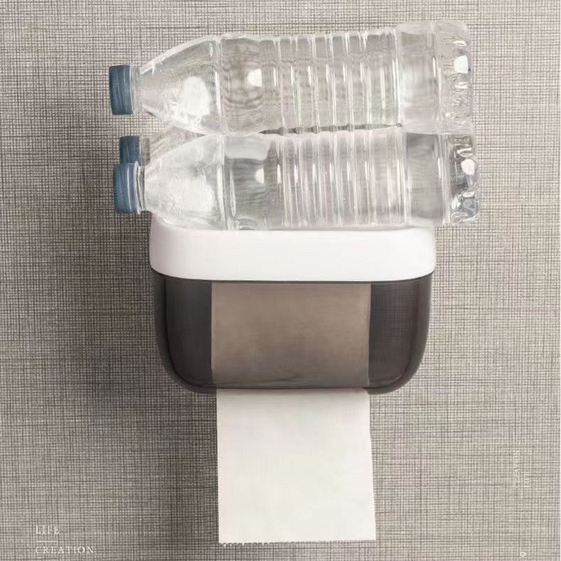 Tualetes papīra dvieļu kaste bez cauruma, ūdensnecaurlaidīga glabāšana Dzīvojamā istaba Virtuve Roll papīra kaste Tualetes papīra kastīte plaukts tualetes piederumi