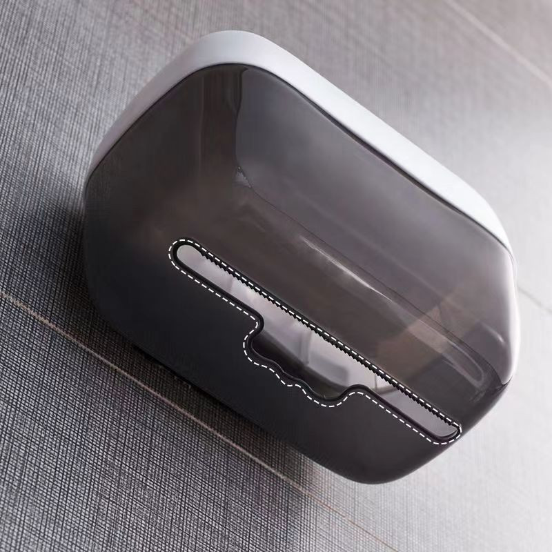 Tualetes papīra dvieļu kaste bez cauruma, ūdensnecaurlaidīga glabāšana Dzīvojamā istaba Virtuve Roll papīra kaste Tualetes papīra kastīte plaukts tualetes piederumi