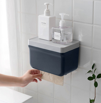 Водоустойчив държач за тоалетна хартия За държач за кърпи за тоалетна хартия Дозатор за баня Кутия за съхранение Държач за тоалетна ролка Стенен CSV