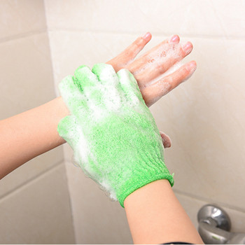 1PC/2PCS Скраб ръкавици за душ Ексфолиращ гръб Устойчивост на плъзгане Масажна гъба за тяло Измиване на кожата Овлажняваща спа ръкавица за баня