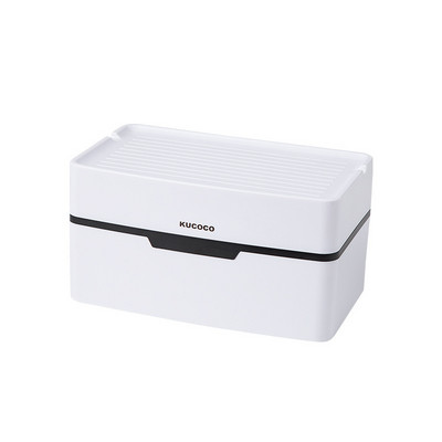 Držač toaletnog papira Stalak za kutiju za toaletni papir bez probijanja Vodootporna kreativna kutija Vodootporan i otporan na vlagu Otvoreni poklopac