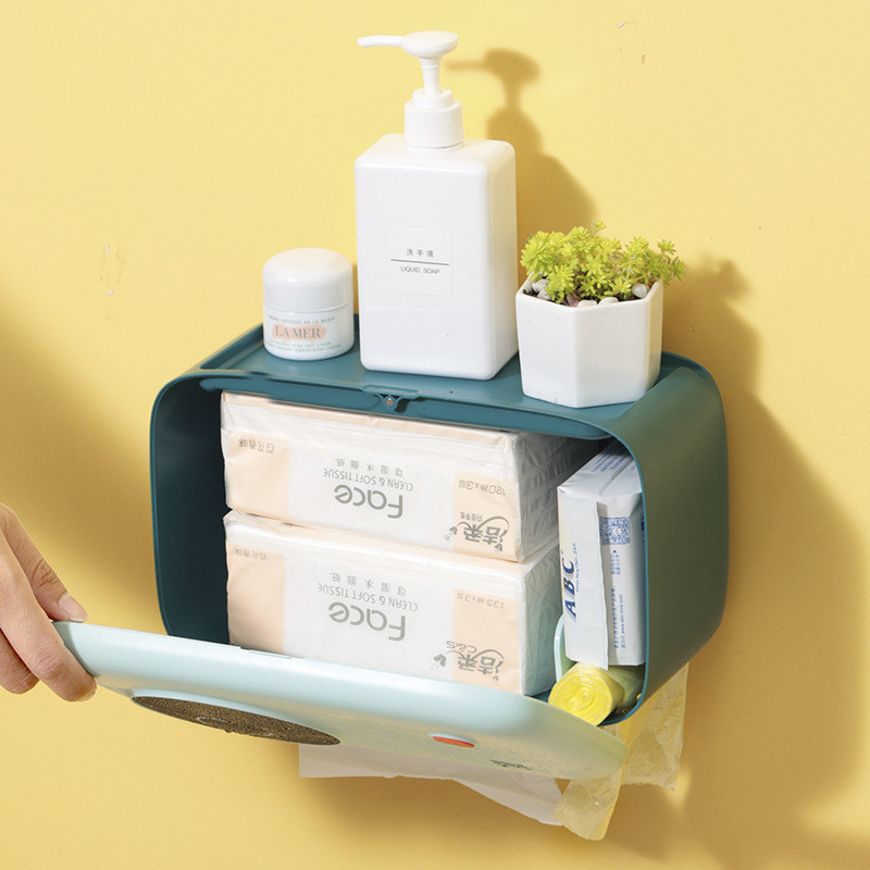 Višenamjenska kutija za maramice Držač za WC školjku Držač za toaletni papir za kućanstvo Zidni kupaonski dodaci WC pribor