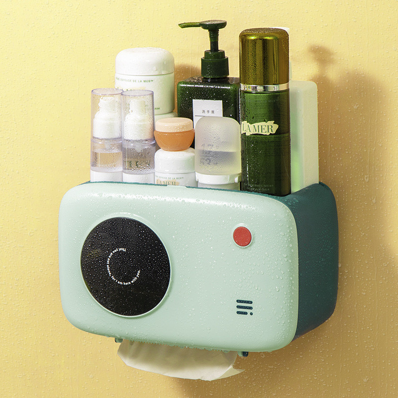 Višenamjenska kutija za maramice Držač za WC školjku Držač za toaletni papir za kućanstvo Zidni kupaonski dodaci WC pribor