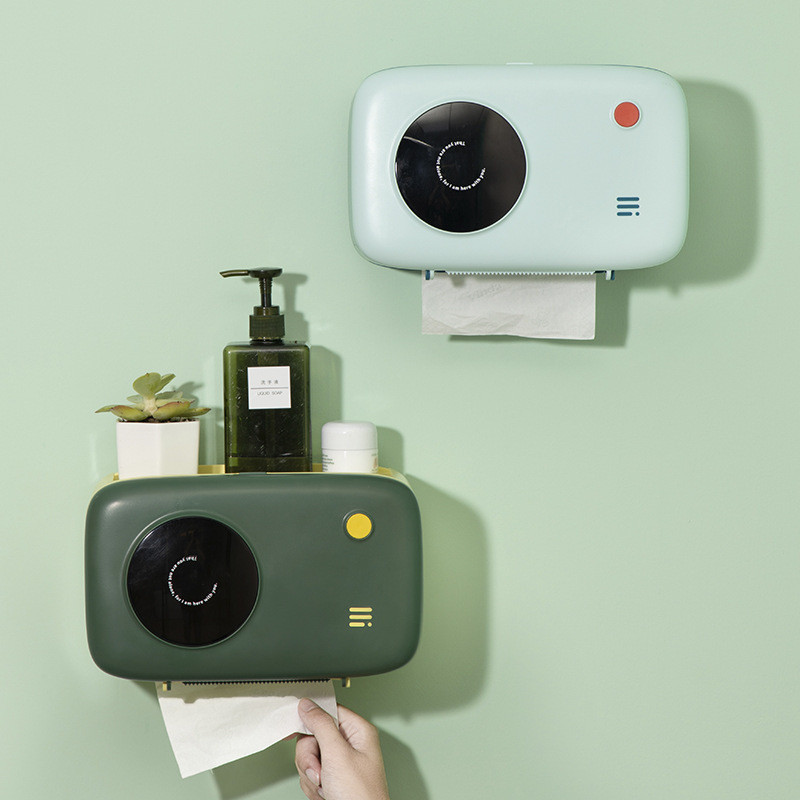 Višenamjenska kutija za maramice Držač za WC školjku Držač za toaletni papir za kućanstvo Zidni kupaonski dodaci WC pribor