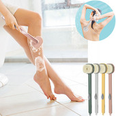 Vannas birste ar garu rokturi Šķidrais ķermeņa pīlinga skruberis Daudzfunkcionāls noņemams sūklis masāžas dušas SPA putu vannas istabas birste