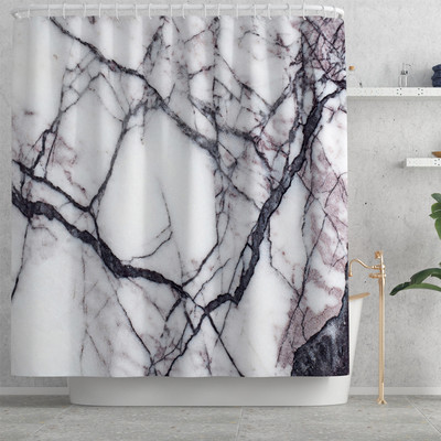 Zavjesa za tuširanje sa šarenim prugama i set flanelskih prostirki za kupaonicu Tepih od memorijske pjene WC Tepih Neklizajuća prostirka za noge Tepih u obliku slova U