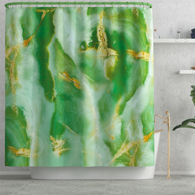 Zavjesa za tuširanje sa šarenim prugama i set flanelskih prostirki za kupaonicu Tepih od memorijske pjene WC Tepih Neklizajuća prostirka za noge Tepih u obliku slova U