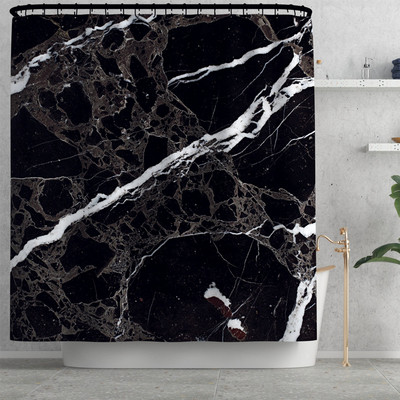 Zavjesa za tuširanje sa šarenim prugama i set flanelskih prostirki za kupaonicu Tepih od memorijske pjene WC Tepih Neklizajuća prostirka za noge Tepih u obliku slova U