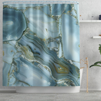 Zavjesa za tuširanje sa šarenim prugama i set flanelskih prostirki za kupaonicu Tepih od memorijske pjene WC Tepih Neklizajuća prostirka za noge Tepih u obliku slova U