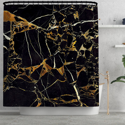 Zavjesa za tuširanje sa šarenim prugama i set flanelskih prostirki za kupaonicu Tepih od memorijske pjene WC Tepih Neklizajuća prostirka za noge Tepih u obliku slova U