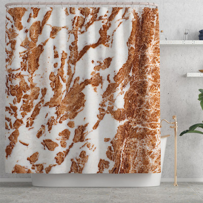 Zavjesa za tuširanje sa šarenim prugama i set flanelskih prostirki za kupaonicu Tepih od memorijske pjene WC Tepih Neklizajuća prostirka za noge Tepih u obliku slova U