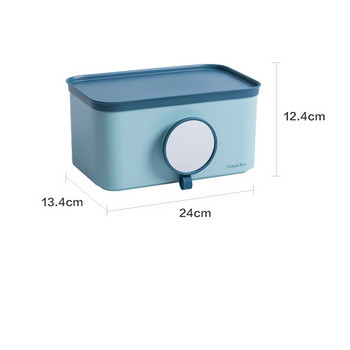 Θήκη για χαρτί υγείας μπάνιου Πολυλειτουργικό αδιάβροχο κουτί χαρτιού υγείας Οικιακό Κουτί αποθήκευσης τουαλέτας επιτοίχιο με καθρέφτη