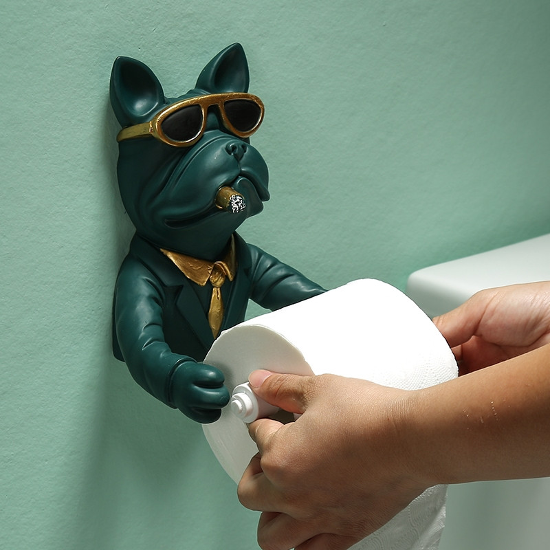 Radošas mūzikas suns virtuves tualetes papīra turētājs bez perforatora vannas istabas tualetes papīra turētājs tualetes papīra turētājs salvetes turētājs
