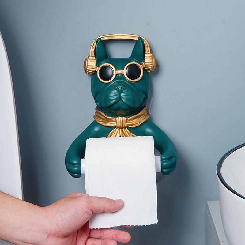 Radošas mūzikas suns virtuves tualetes papīra turētājs bez perforatora vannas istabas tualetes papīra turētājs tualetes papīra turētājs salvetes turētājs