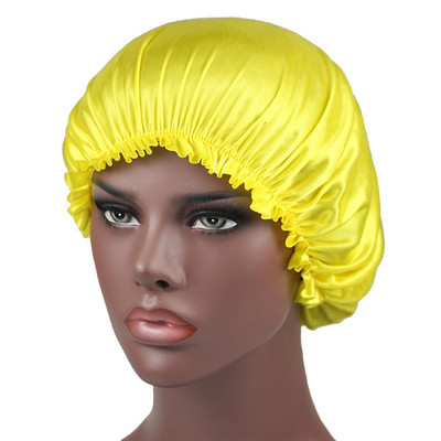 1 KOM Crvena žuta cijan jednoslojna satenska kapa za tuširanje Noćna kapa za čišćenje doma Kapa za tuširanje Kapa za tuširanje u zatvorenom prostoru Ženska