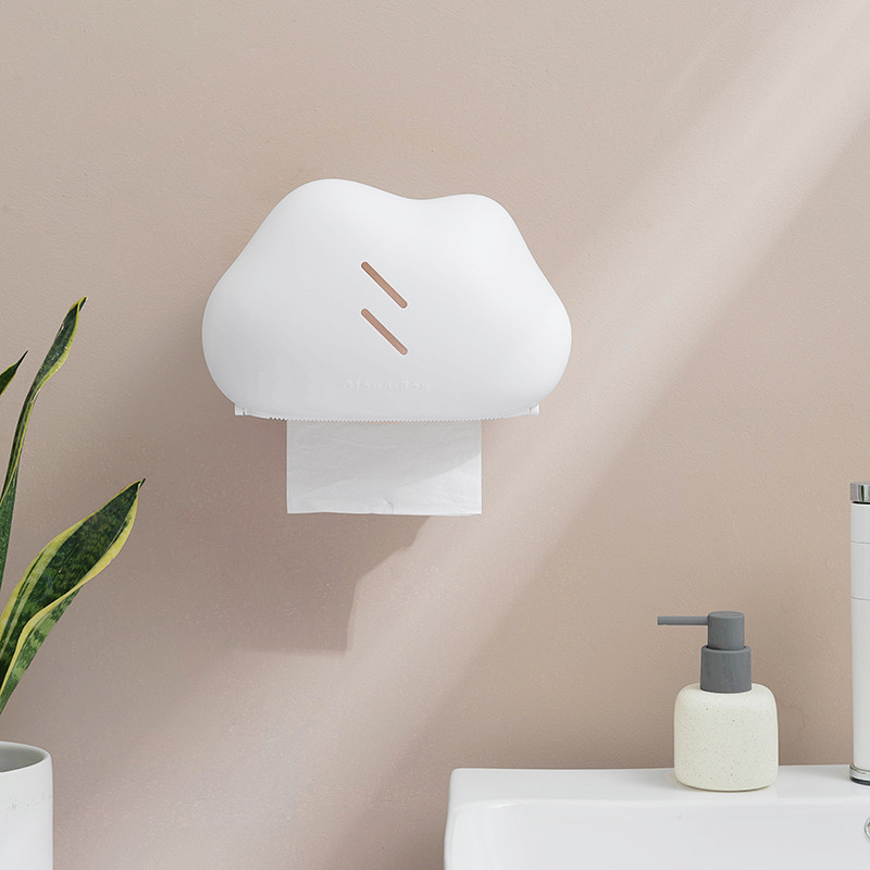 Vairāku salvešu turētājs Neizsekojams sienas pakarināms mākoņa uzglabāšanas salvete kastes salvešu plaukts