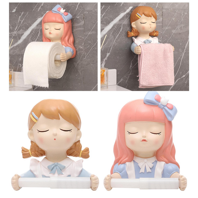 Jauks tualetes papīra turētājs audu ruļļu pakaramo ornamentu organizators mājas viesnīcas vannas istabai